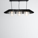 Vertex 3 Lights Black Pendant
