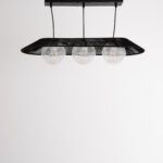 Vertex 3 Lights Black Pendant - Image 2