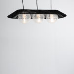Vertex 3 Lights Black Pendant - Image 3
