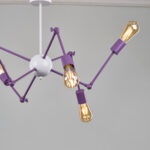 Erytia 6 Lights Purple Chandelier - Image 2