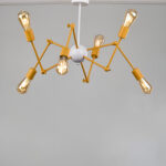 Erytia 6 Lights Yellow Chandelier