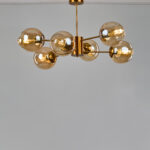 Aura 6 Lights Gold Chandelier