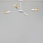 Shine 4 Lights White Chandelier