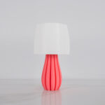 Wavy 1 Light Red Table Lamp - Image 2