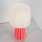 Wavy 1 Light Red Table Lamp - Image 3