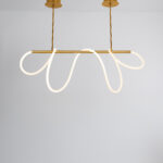 Zygo LED White × Gold Chandelier