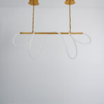 Zygo LED White × Gold Chandelier - Image 2