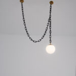 Quira 1 Light Black × Gold × White Pendant