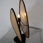 Zirix 1 Light Black × Beige Table Lamp - Image 4