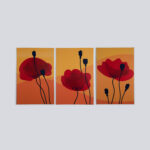 Quira 3 Pieces Multicolored Wall Tableau Set