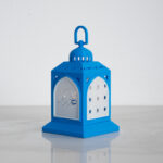 فانوس رمضان سمول إضاءة ليد أزرق فاتح - Image 4
