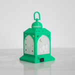 فانوس رمضان سمول إضاءة ليد أخضر - Image 2