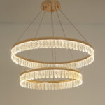 Brivoxen LED Gold Chandelier - Image 5