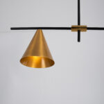 Hextor 3 Lights Black × Gold Chandelier - Image 2
