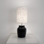Hexor 1 Light Black × White Table Lamp