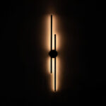Orlina LED Black Wall Lamp - Image 2