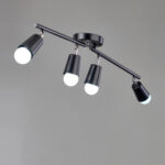 Tracky 4 Lights Black Pendant