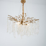 Loran 8 Lights Gold Chandelier