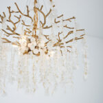 Loran 8 Lights Gold Chandelier - Image 3