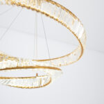 Lusy LED Gold Chandelier - Image 3