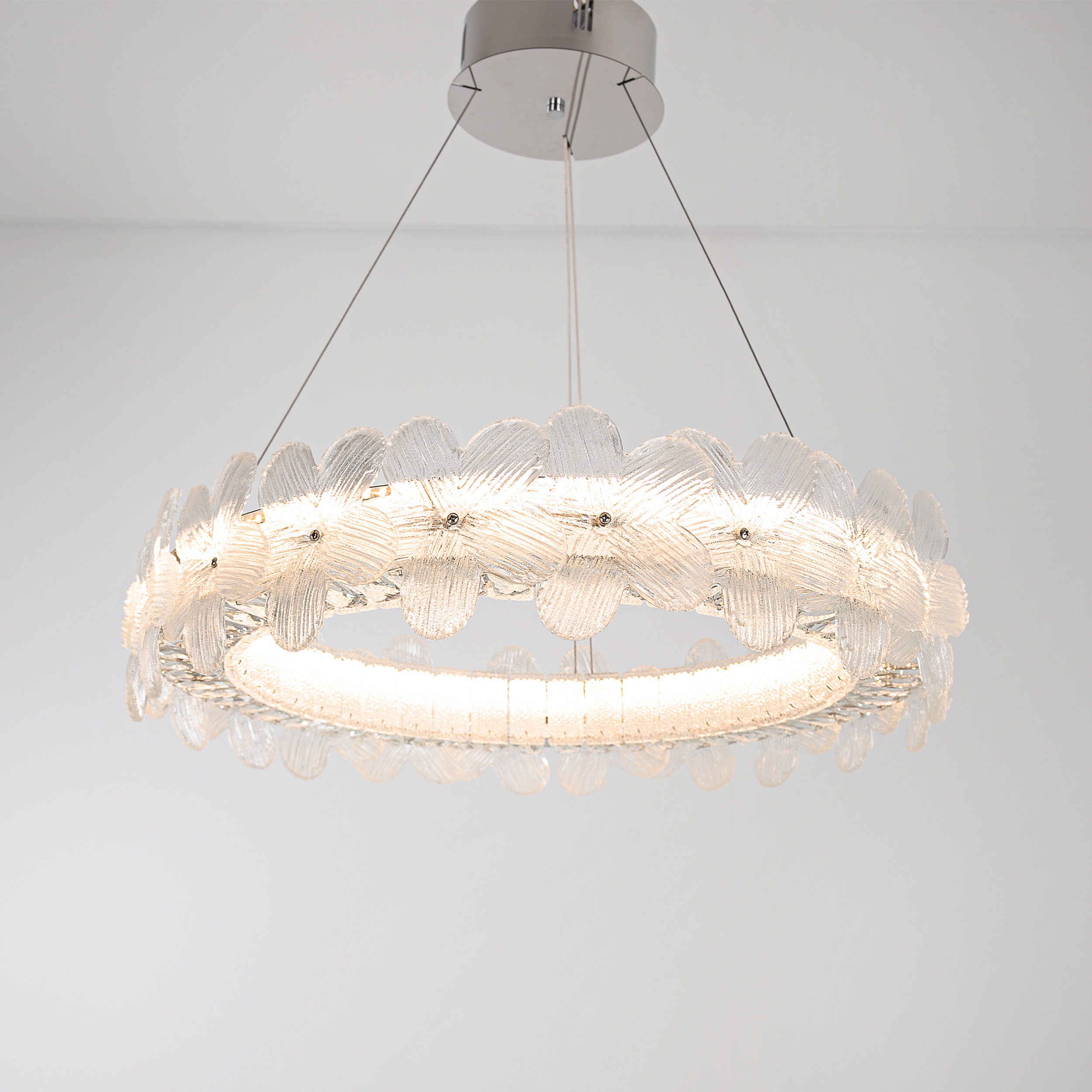 DSER-CH-TGDXD8312-60 Miguel M 1 Light Chrome Chandelier - Image 1