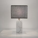 Elinia 1 Light White × Black Table Lamp