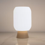Melona LED White × Beige Table Lamp