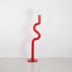 Normina 1 Light Red Floor Lamp - Image 3
