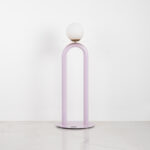 Norma 1 Light Light Purple × Gold Floor Lamp - Image 2