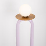 Norma 1 Light Light Purple × Gold Floor Lamp - Image 3