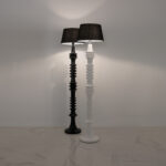 لمبادير بلينورا 2 لمبة أسود × أبيض - قطعتين - Image 2