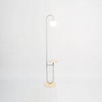 Kobra 1 Light Silver Floor Lamp