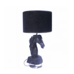 Horse 1 Light Black Table Lamp