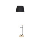 Tawla 1 Light Black Floor Lamp