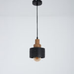 Elvryn 1 Light Black Pendant - Image 2