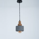 Elvryn 1 Light Grey Pendant - Image 2