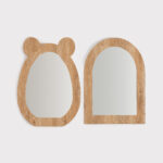 Werlix Wooden Mirror 70-70*50-55 cm - 2 Pieces - Image 2