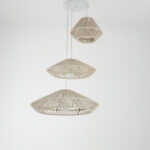 Fynrel 3 Lights Beige Chandelier - Image 3