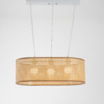 Halvor 3 Lights Beige Chandelier