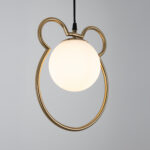 Worven 1 Light Gold × White Pendant - Image 3