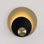 Alrin 1 Light Gold × Black Wall Lamp