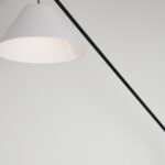 Porlix 1 Light Black × White Floor Lamp - Image 3