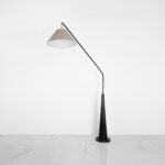 Porlix 1 Light Black × Beige Floor Lamp
