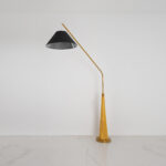 Porlix 1 Light Beige × Black Floor Lamp