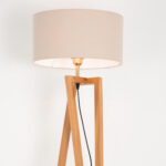 Qervin 1 Light Beige Floor Lamp - Image 3
