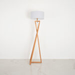 Qervin 1 Light White × Beige Floor Lamp - Image 2