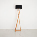 Qervin 1 Light Beige × Black Floor Lamp - Image 2