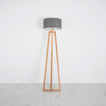 Qervin 1 Light Beige × Grey Floor Lamp - Image 3