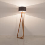 Qervin 1 Light Beige × Grey Floor Lamp - Image 4