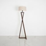 Qervin 1 Light Brown × Beige Floor Lamp - Image 2